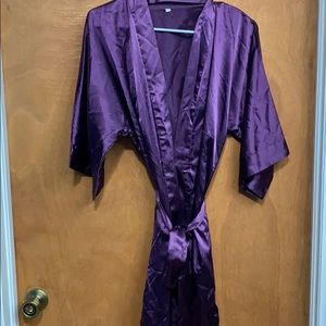 Purple bridesmaid robe